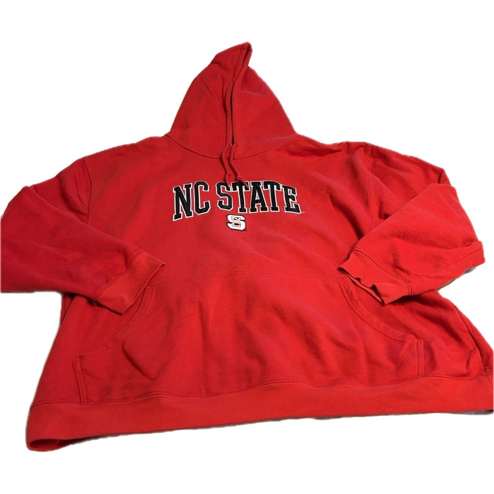 NC State Wolfpack Red Hoodie Sweatshirt College NCAA Fan Apparel. Unisex XXL